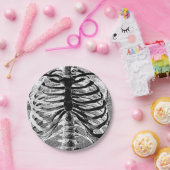 Vintage Skelettknochen Torso-Karosserie Halloween Pappteller (Party)