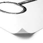 Vintage Skelettprägung Poster (Ecke)