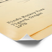 Vintage Sketch Hindu Monkey Farm Poster (Ecke)