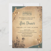 Vintage Sketch Ramadan Iftar Dinner Invitation Einladung (Vorderseite)