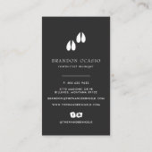 Vintage Sketch Wild Elk Business Card Visitenkarte (Rückseite)