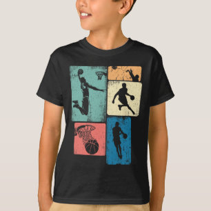 Vintage Sketll Männer Jungen Kinder Spieler Coach T-Shirt
