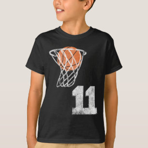 Vintage Sketll Trikot Nummer 11 Spieler Nummer T-Shirt