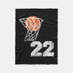 Vintage Sketll Trikot Nummer 22 Spieler Nummer  Fleecedecke