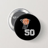 Vintage Sketll Trikot Nummer 50 Spieler Nummer Button (Vorne & Hinten)