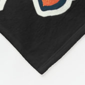 Vintage-Ski-Adler-Design Fleecedecke (Ecke)