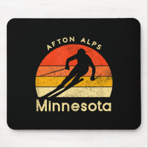 Vintage-Ski Afton Alpen Minnesota Berg Mousepad