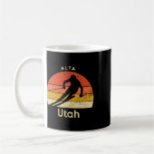 Vintage-Ski Alta Utah Berg Kaffeetasse (Links)