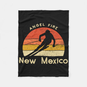 Vintage Ski Angel Fire New Mexico Berg Fleecedecke