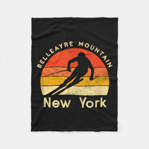 Vintage-Ski Belleayre Mountain New York Berg Fleecedecke