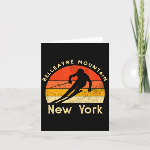 Vintage-Ski Belleayre Mountain New York Berg Karte