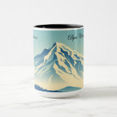 Vintage Ski Club Retro Apres-Ski Personalized Tasse (Zentrum)