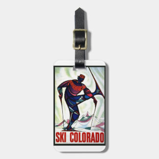 Vintage Ski Colorado Gepäckanhänger