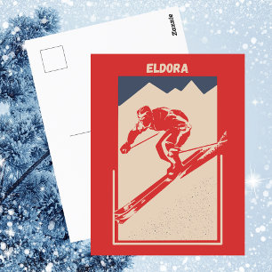 Vintage-Ski Colorado Mountain Resort Eldora Postkarte