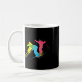 Vintage-Ski-Geschenke für Männer Kaffeetasse (Links)