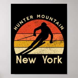 Vintage Ski Hunter Mountain New York Gebirge Poster