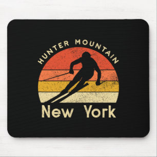 Vintage-Ski-Jäger Berg New York Gebirge Mousepad