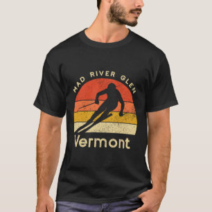 Vintage-Ski Mad River Glen Vermont Berg T-Shirt