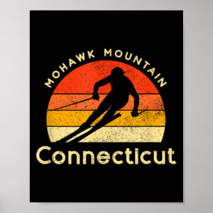 Vintage-Ski-Mohawk-Berg Connecticut-Berg Poster