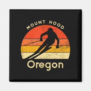 Vintage-Ski Mount Hood Oregon Berg Magnet