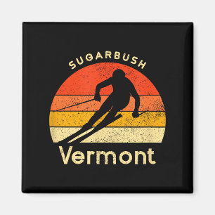 Vintage-Ski Sugarbush Vermont Berg  Magnet