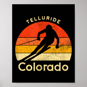 Vintage-Ski Telluride Colorado Berg Poster