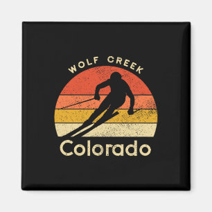 Vintage-Ski Wolf Creek Colorado-Berg Magnet