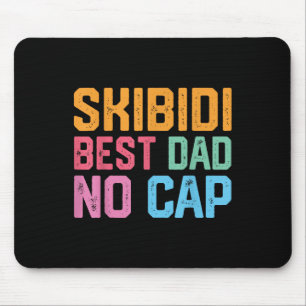 Vintage Skibidi Bester Vater Kein Cap Vater Rizz L Mousepad