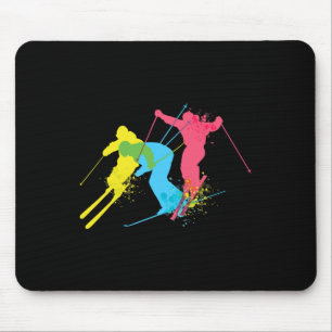 Vintage-Skifahren-Geschenke für Männer Mousepad