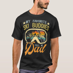 Vintage Skifahren Meine Lieblingskifahrer nennen m T-Shirt