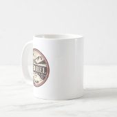 Vintage Skifahrt Méribel Kaffeetasse (Vorderseite Links)