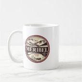 Vintage Skifahrt Méribel Kaffeetasse (Links)