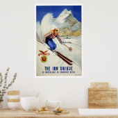 Vintage Skiflugreise Poster (Küche)