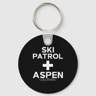 Vintage Skipatrol Aspen T Shirt Snowboarden Skii Schlüsselanhänger