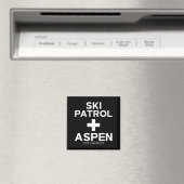 Vintage-Skipatrouille Aspen  Magnet (In Situ (Geschirrspüler))