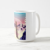 Vintage-Skiposter Kaffeetasse (VorderseiteRechts)