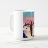 Vintage-Skiposter Kaffeetasse (Vorderseite Links)