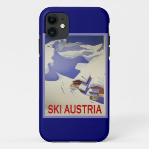 Vintage-Skiposter, Ski Österreich Case-Mate iPhone Hülle