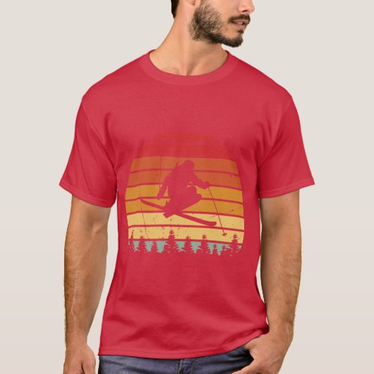 Vintage skis boy T-Shirt (Vorderseite)