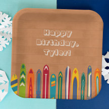 Vintage Skis Custom Message Skiers Party