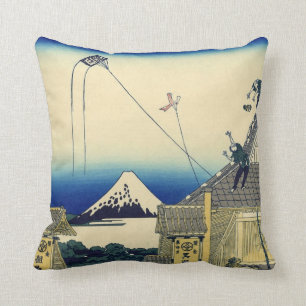 Vintage Skizze des Mitsui Geschäftes der Fujisan Kissen