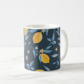 Vintage Skizze, Grußkarten-Design. Kaffeetasse (VorderseiteRechts)