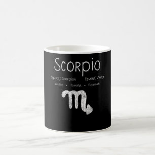 Vintage-Skorpion-Sternzeichen-Horoskop-Geburtstags Kaffeetasse