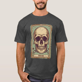 Vintage-Skull-Illustration Retro-Gotisch-T-Shirt T-Shirt