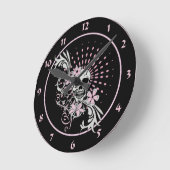 Vintage Skull Runde Wanduhr (Winkel)