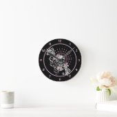 Vintage Skull Runde Wanduhr (Zuhause)