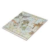 Vintage Sky Map Constellation of Hercules Fliese (Seite)