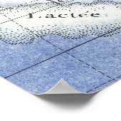 Vintage Sky Map Constellation of Hercules Poster (Ecke)