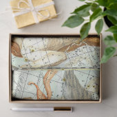 Vintage Sky Map Constellation of Hercules Seidenpapier (Geschenk)