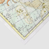Vintage Sky Map Constellation of Hercules Seidenpapier (Detail)